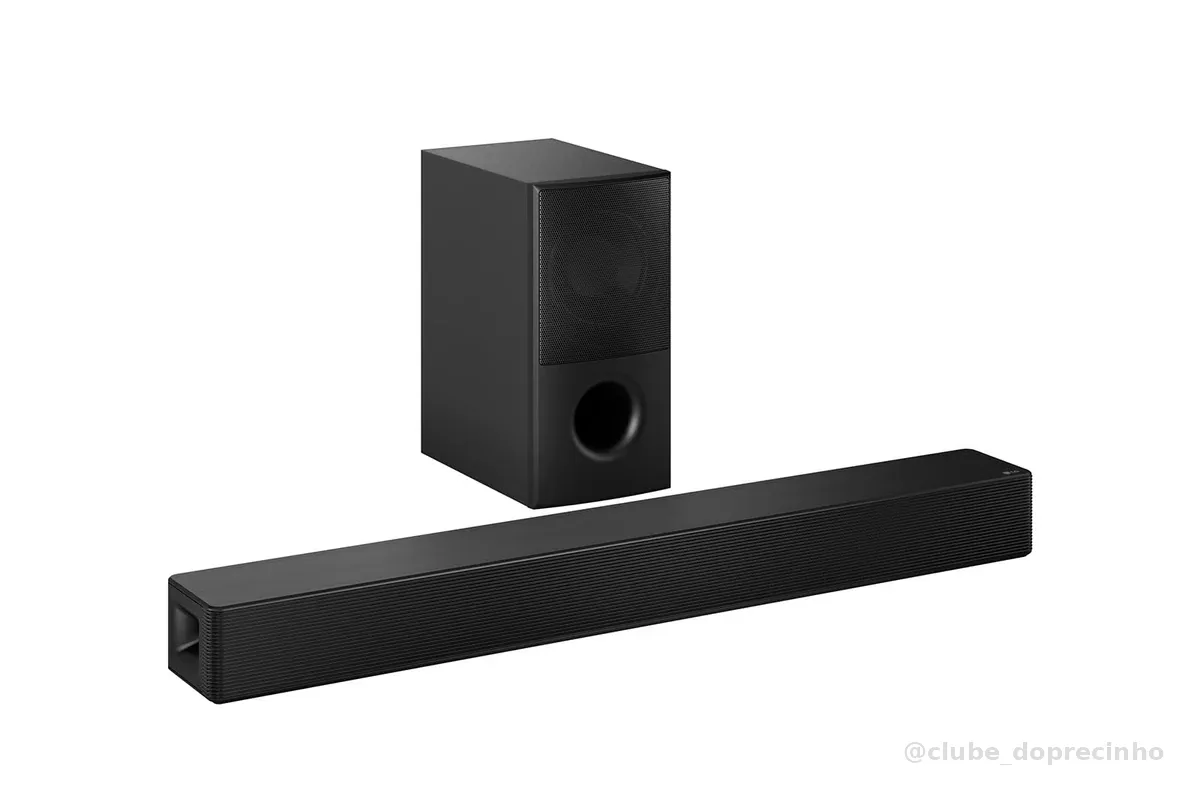 LG Soundbar SH5A 600W (4.1 canais) com AI Sound Pro e WOW Interface – Som Imersivo, Voz Clara e Sincronização Total com sua TV