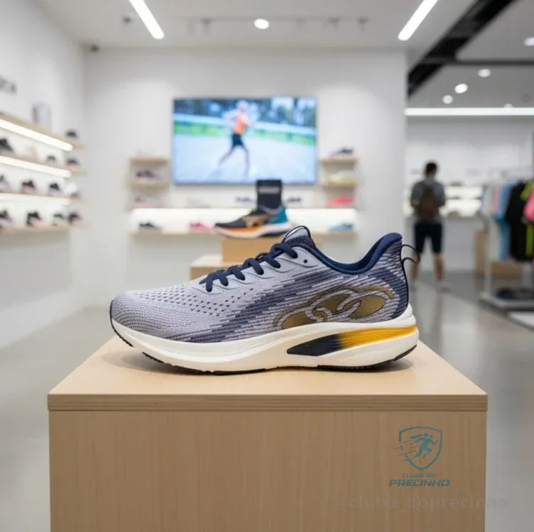 Tênis Esportivo Masculino Voa 2 Olympikus Cinza Liso 40 Br