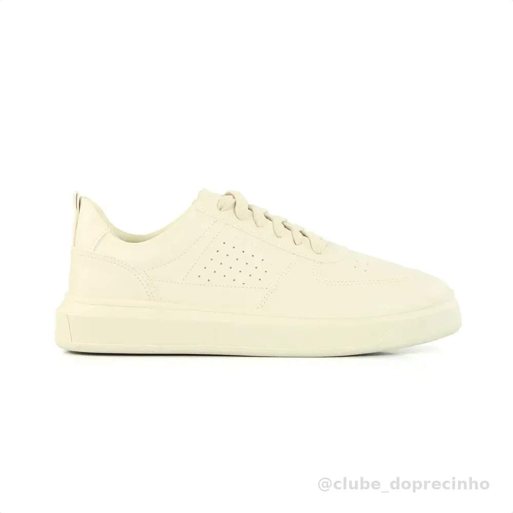 Tênis Aramis Masculino Basico Baixo Leve Elegante Social Off White 42 Br