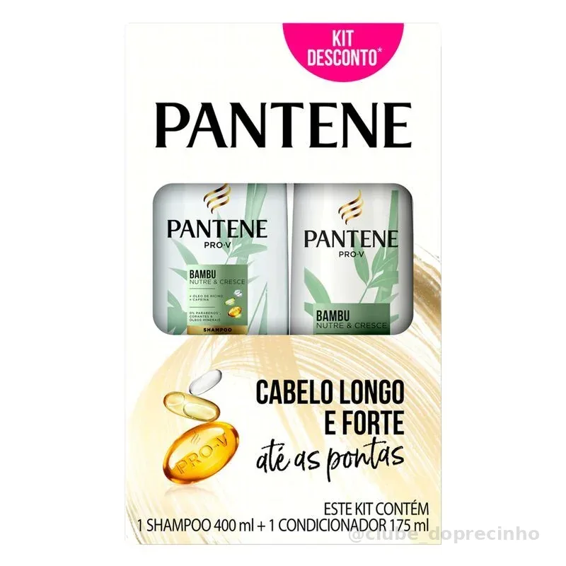 Kit Pantene Bambu Shampoo 400ml + Condicionador 175ml