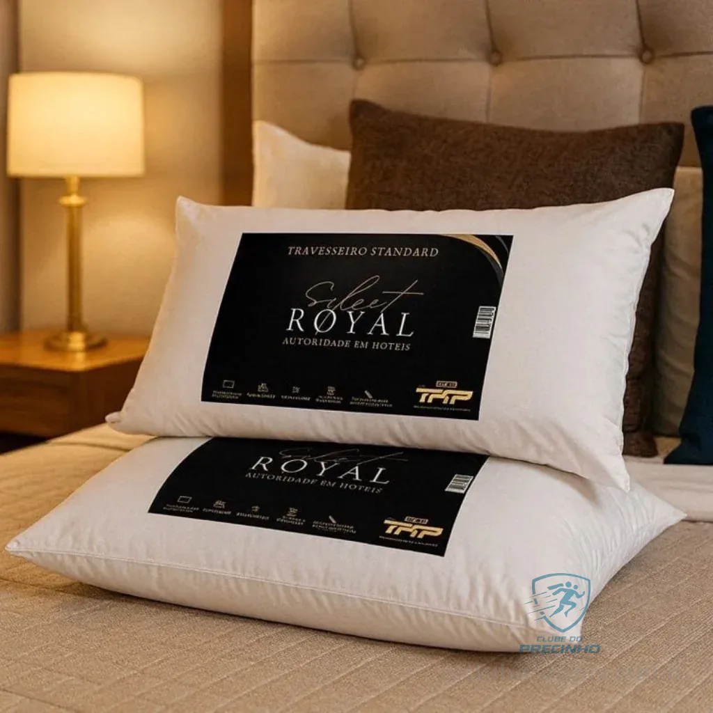 Travesseiro Select Royal Toque De Plumas Linha Hotel Cor Branco
