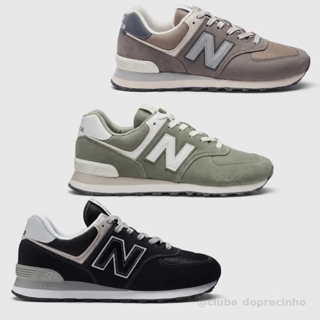 Tênis New Balance 574 V2 Masculino Retrô Classico Estiloso Original