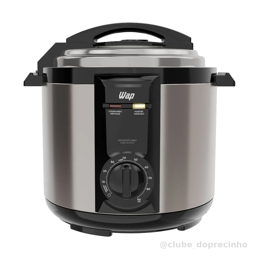 Panela Pressão Wap Wppe2 Digital 5L Antiaderente Segura 900W