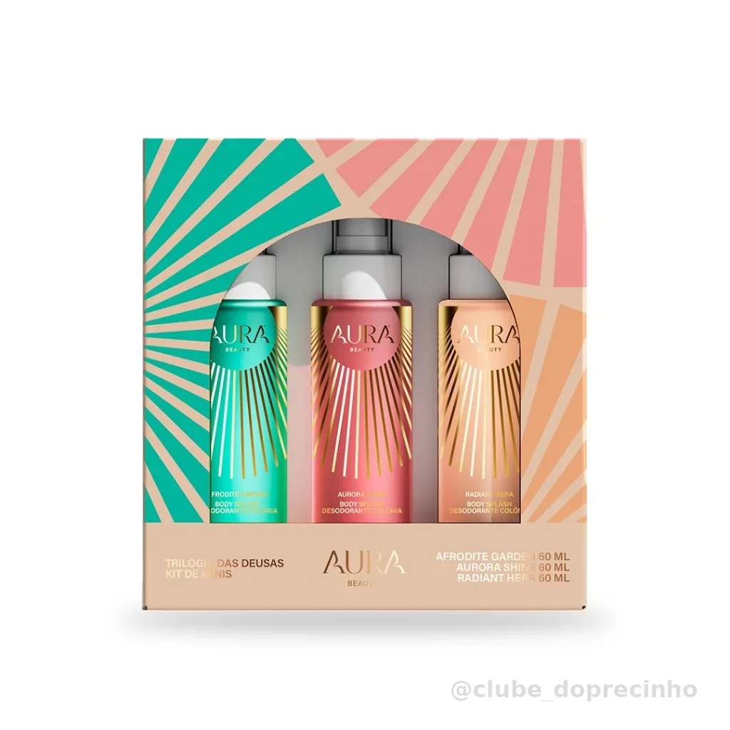 Kit Mini Body Splash - Trilogia das Deusas 60ml