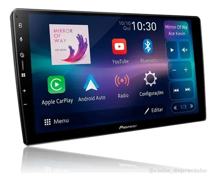 Multimídia Pioneer 9'' Dmh-ap6650bt Android Auto Carplay