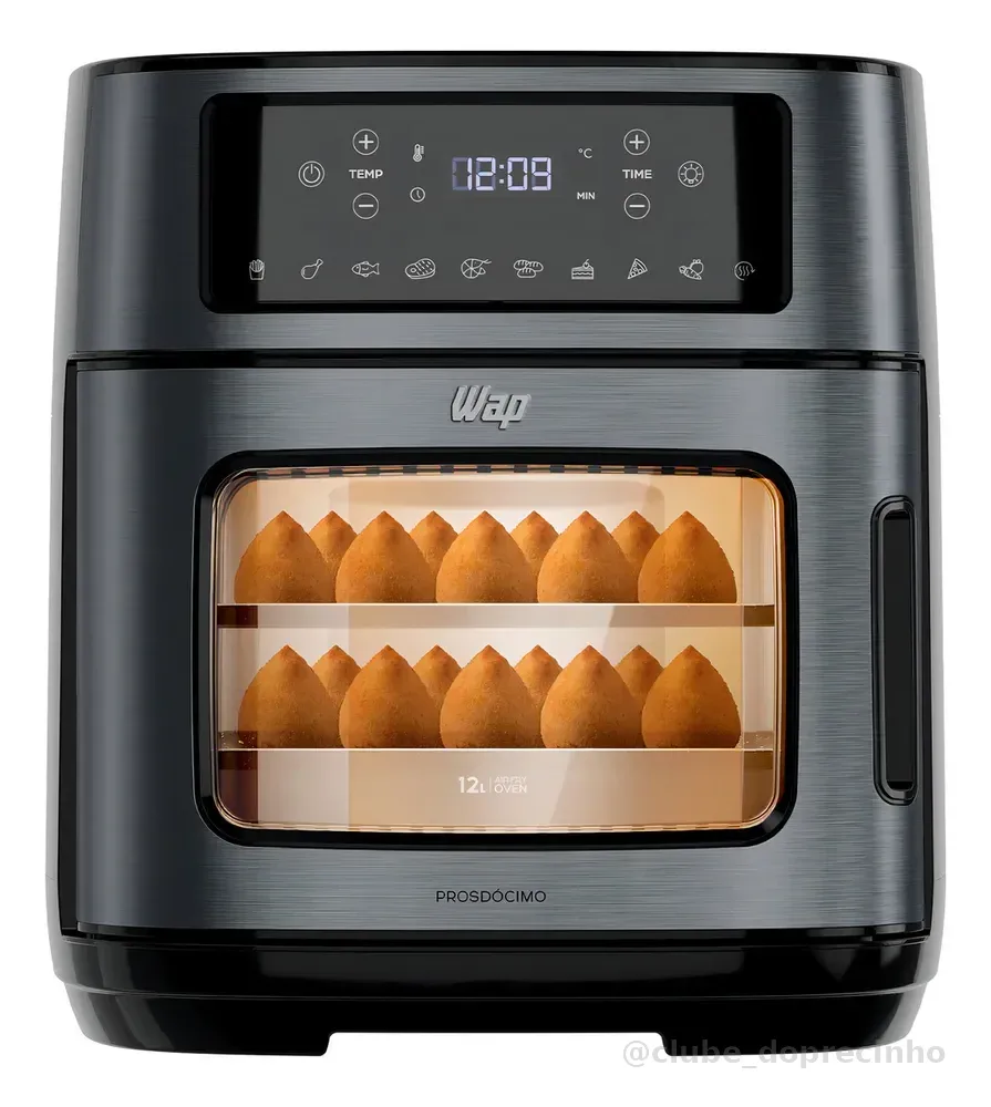 Fritadeira Elétrica Air Fryer Oven Black INOX WAP WAOD2
