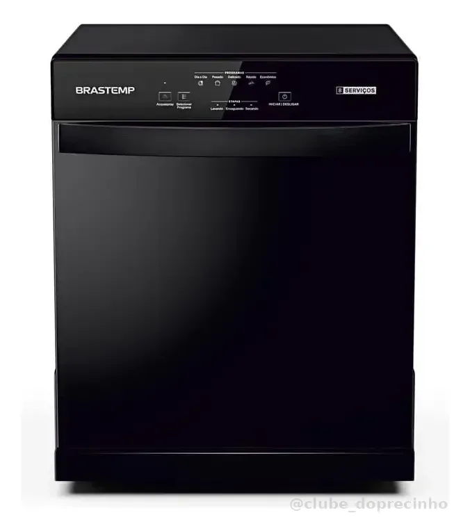 Lava Louças Brastemp 8 Serviços Preta - BLF08AE Preto