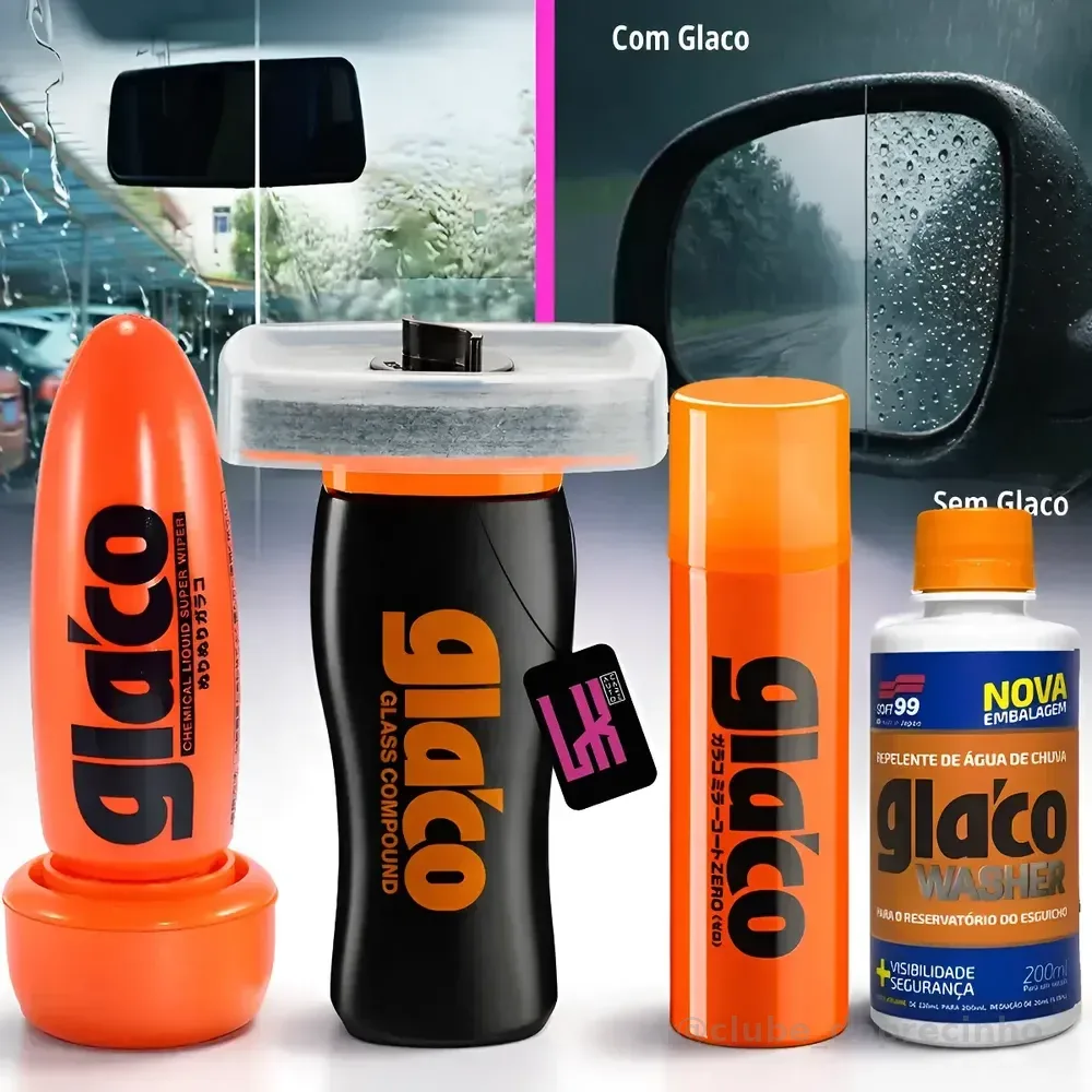 Glaco Descontaminante Cristalizador Vidros Espelho Soft99