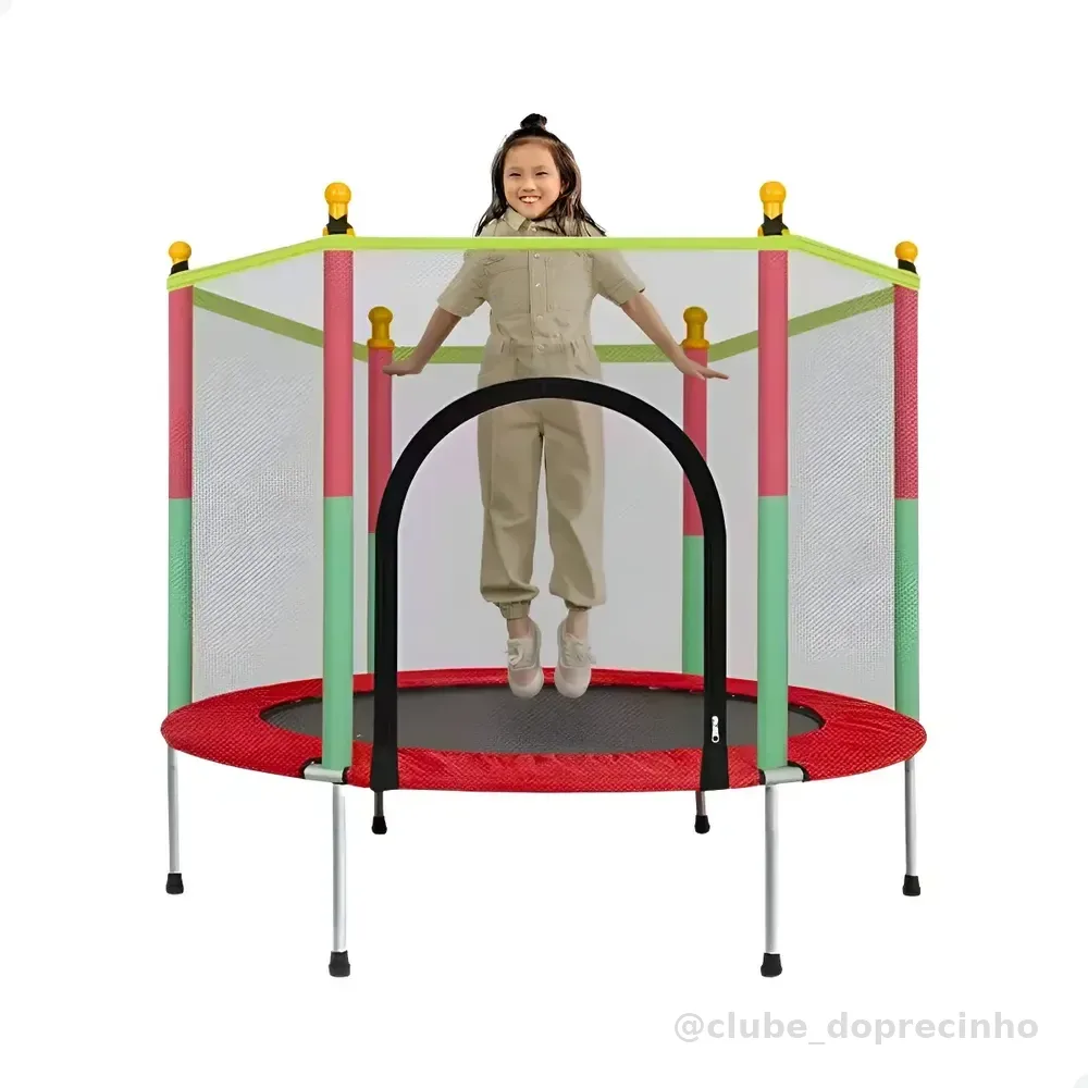 Cama Elástica Pula Pula Infantil Trampolim 1,4 Metros Atentu