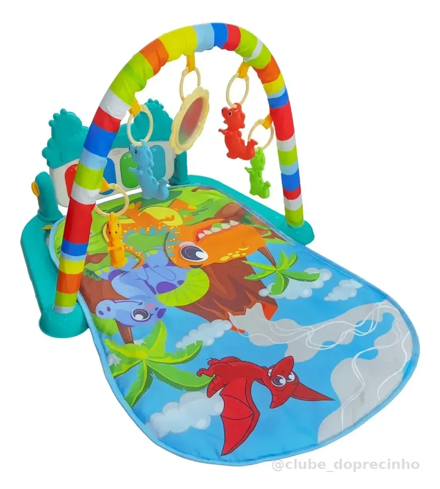 Tapete De Atividades Para Bebê Piano Funny Dino Maxi Baby