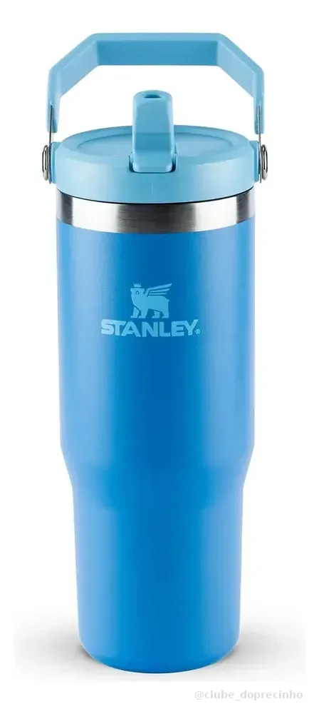 Garrafa Térmica Stanley Flip Straw Hidratação 887ml Azul