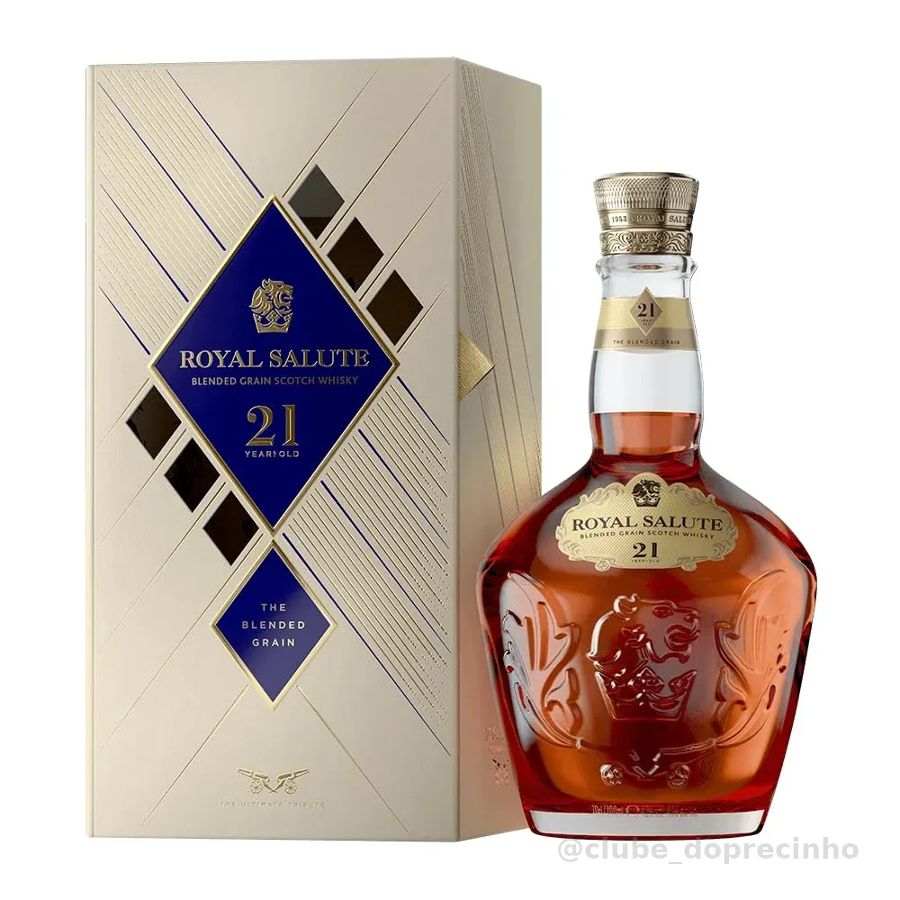 Whisky Escocês Blended 21 Anos Royal Salute The Blended Grain Garrafa 700ml