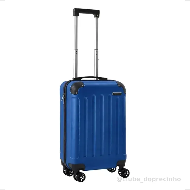 Mala De Viagem Bordo Mão Pequena 10kg Abs Cadeado 360