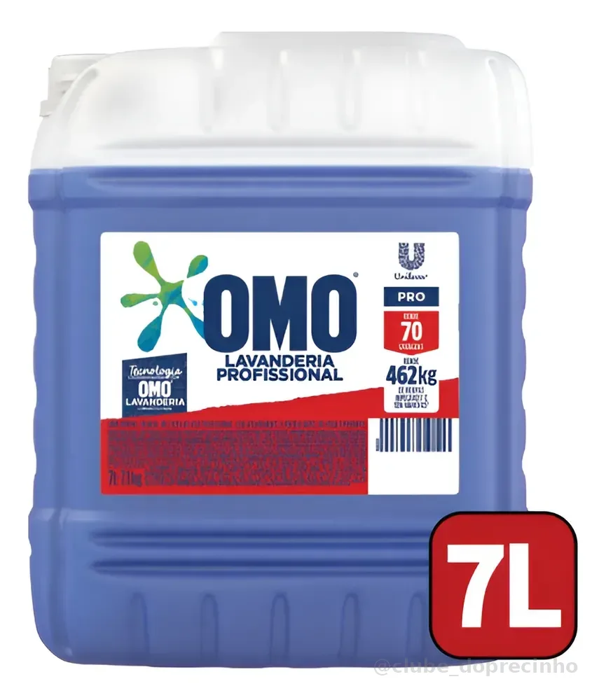 Lava Roupas Omo Sabão Liquido Lavagem Perfeita 7l