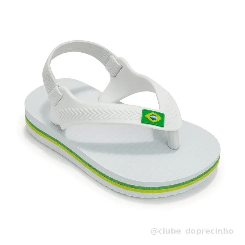 Chinelo Infantil com Elástico Antiderrapante Confortável Bebê Unissex