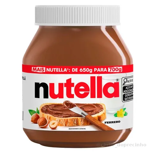 Nutella Creme De Avelã Com Cacau 700g Ferrero