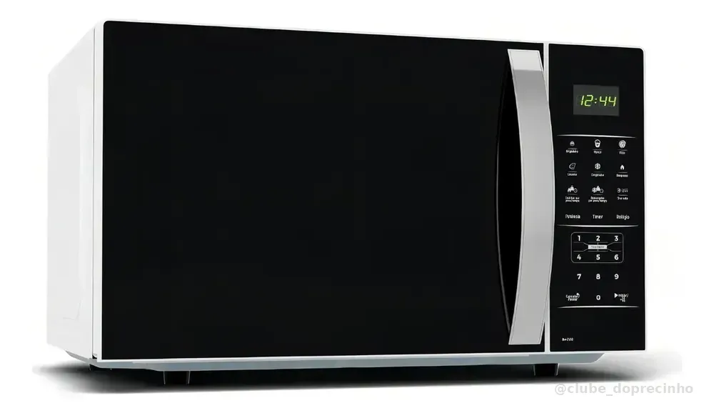 Micro-ondas Britânia modelo Bmo38 preto e branco