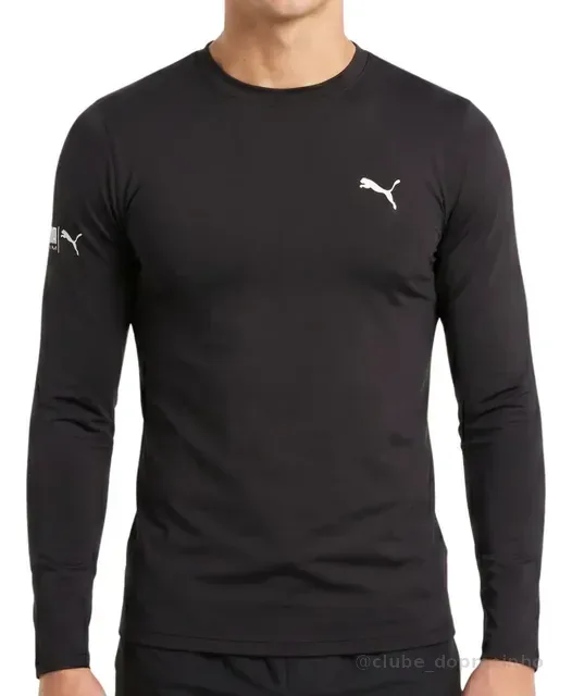 Camiseta Puma Térmica Manga Longa Proteção Uv 50+ Masculina