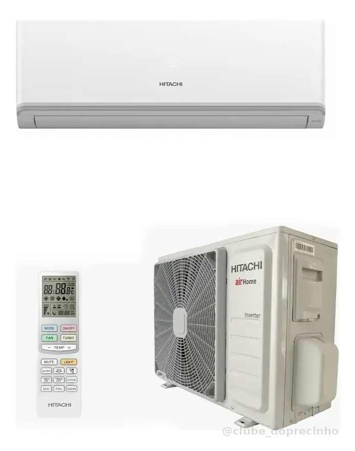 Ar Condicionado Split 9000 BTU Inverter Wi-Fi Hitachi Frio 220V