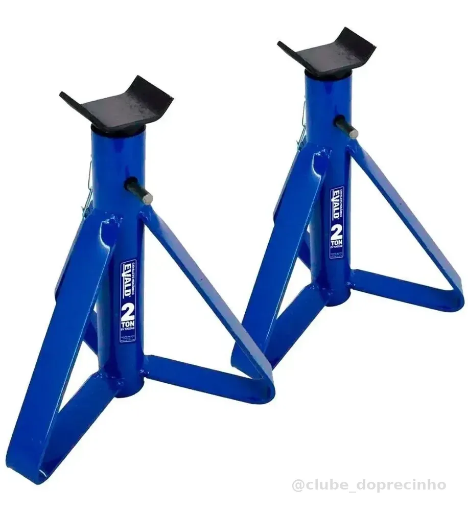 Kit 2 Cavaletes Mecânicos Automotivo Carro Até 2 Ton. Evald