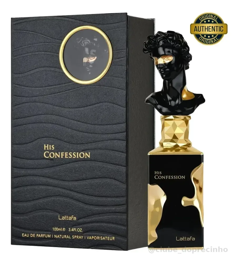 Perfume Árabe His Confession Lattafa Edp 100ml Masculino