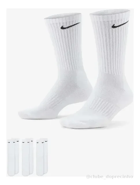 Meia Nike Everyday Cushion Crew (3 Pares)