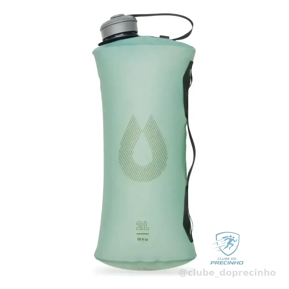 Hydrapak Seeker - Armazenamento De Água Dobrável (2 L/70 Onças) - Bolsa De Depósito De Hidratação Para Camping Sem Bpa E Pvc, Cor Verde Sutro