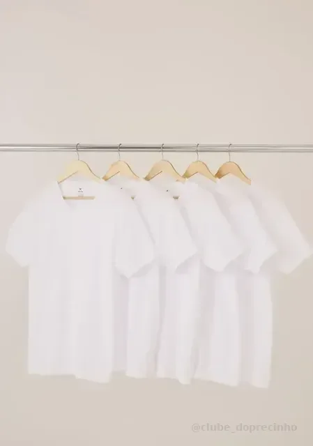 Kit 5 Camisetas Basica Masculina Algodão Original
