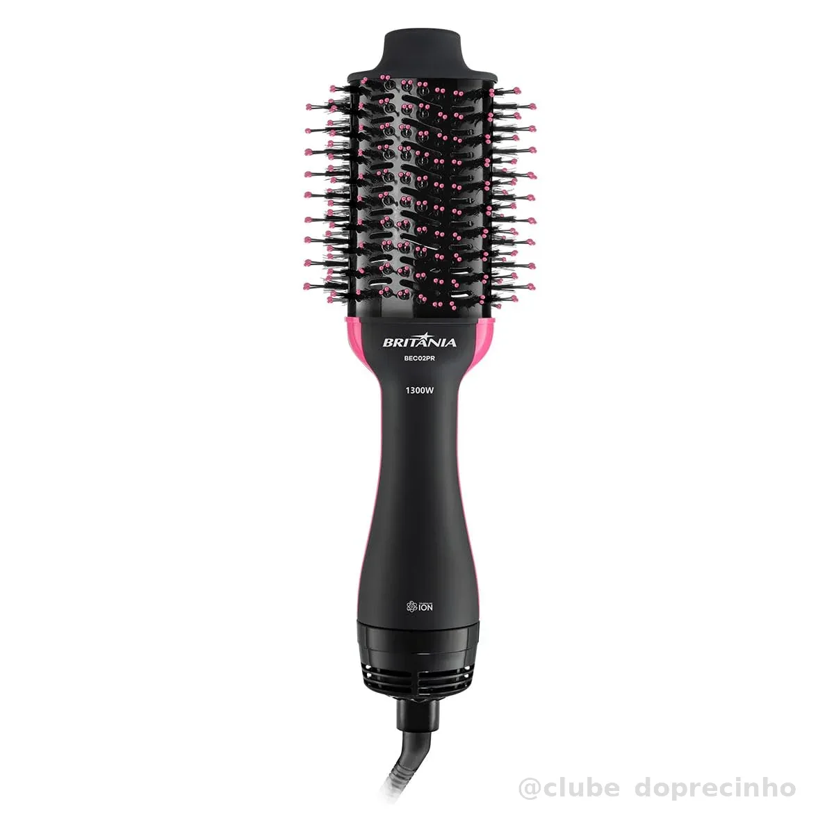 Escova Secadora Britânia BEC02PR Bivolt 4 em 1 1300W