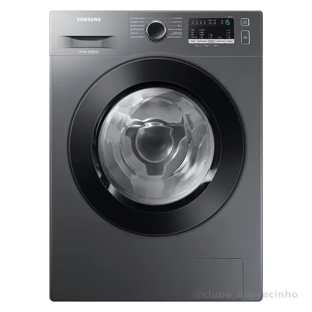 Samsung Lava e Seca WD11M com Digital Inverter WD11M4473PX Inox Look 11/7kg - 127V