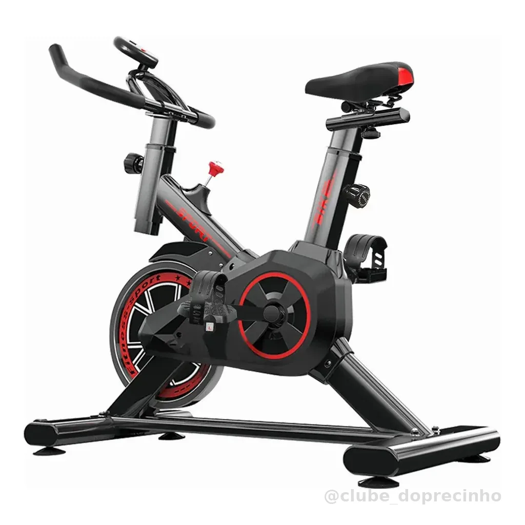 Bicicleta ergométrica, bicicleta de spinning, bicicleta profissional para academia, 120 kg,Cor Preto E Vermelho