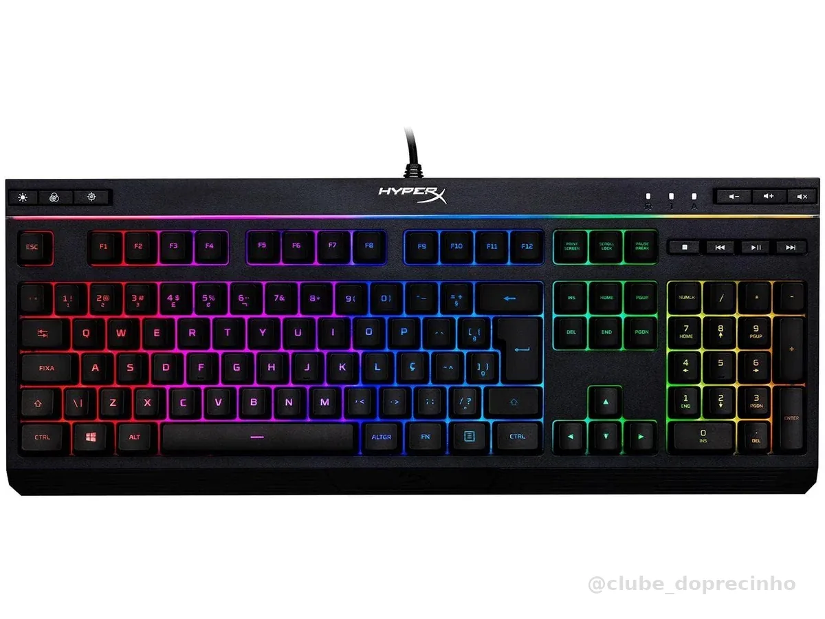 HyperX Teclado Gamer HyperX Alloy Core RGB, ABNT2, PRETO