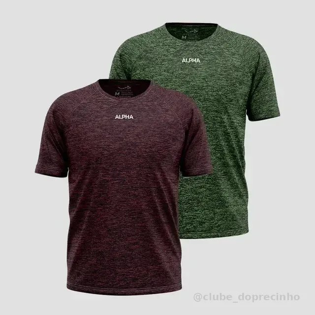 Kit 2 Camisetas Dry Alpha Masculina