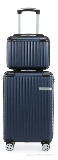 Kit Mala De Viagem 10kg Frasqueira Bolsa Rodinha 35x25x55