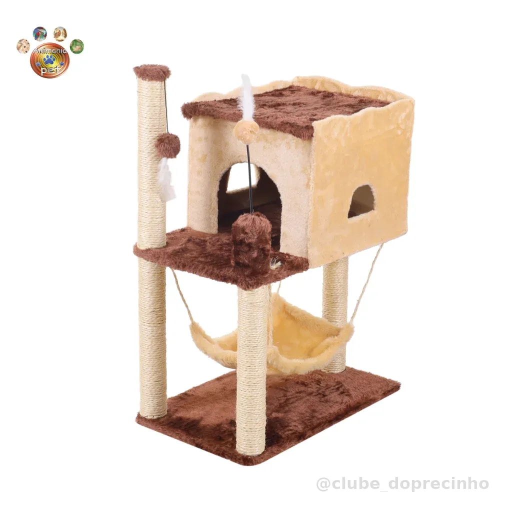 Arranhador para gatos  casa teto-reto (LANÇAMENTO)