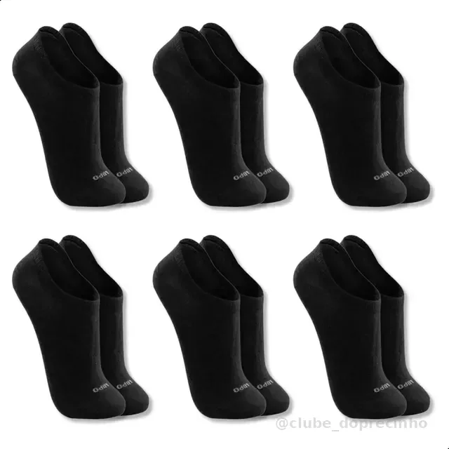 Kit 6 Pares Meias Lupo Soquete Invisível Cano Baixo Original
