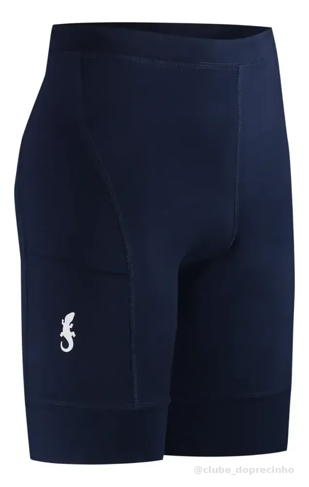 Shorts Compressão Kupaa Masculina Corrida Com Bolsos Azul