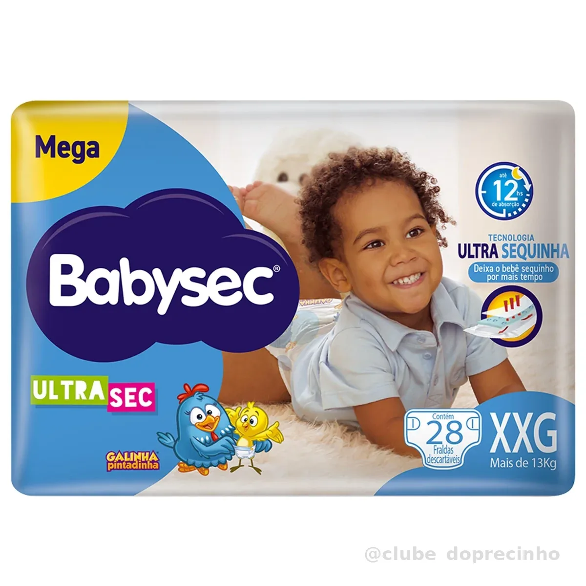 Babysec Fralda Ultrasec Galinha Pintadinha Xxg 28 Unidades