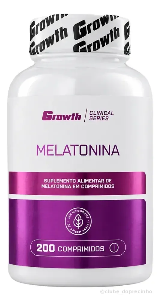 Melatonina (0.21mg) 200 Comprimidos Growth Supplements Sem Sabor
