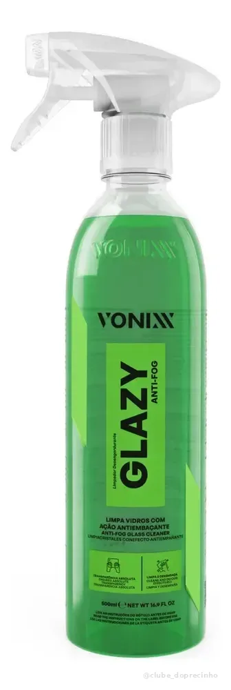 Glazy Anti Fog 500ml Anti Embacante Vonixx Limpa Vidros