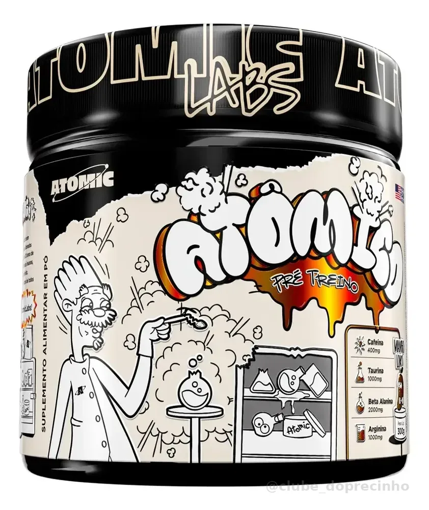 Pré-treino Atômico Atomic Labs com Sabor Mango Loko 300g