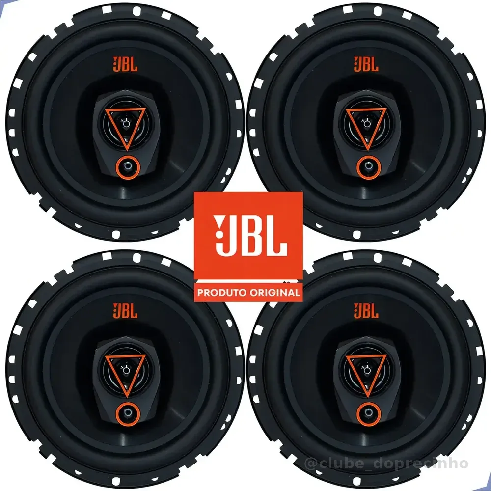 Tipo de alto-falante triaxial JBL 6TRMS80 para carro/caminhonete cor preto 6" X 2.5" X 6 " x 4 unidades
