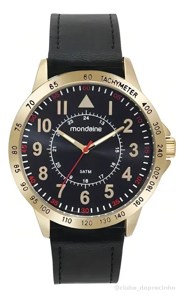 Relogio Mondaine Masculino 99666gpmvdh2 Casual Dourado