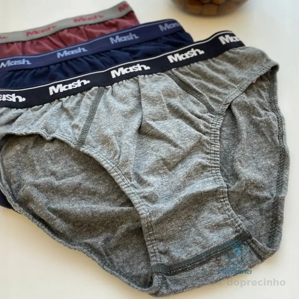 Kit 6 Cuecas Masculino Slip Mash De Algodão