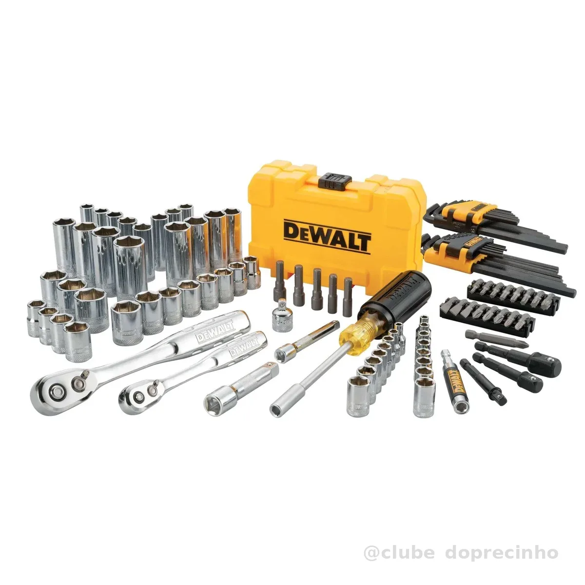 Dewalt Kit De Ferramentas Mecânicas De Dewalt E Conjunto De Soquete, 108 Peças (Dwmt73801)