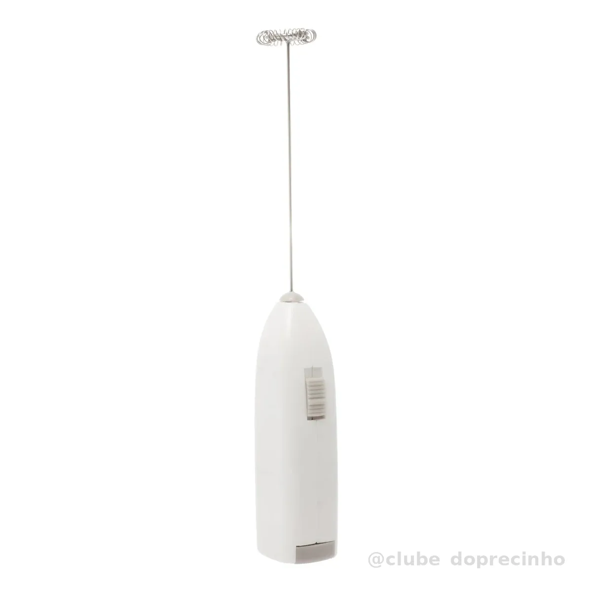 LYOR - Mini Mixer Misturador Elétrico para Bebidas - Inox e Plástico Branco - Eficiente e Compacto para Batidas e Misturas Rápidas