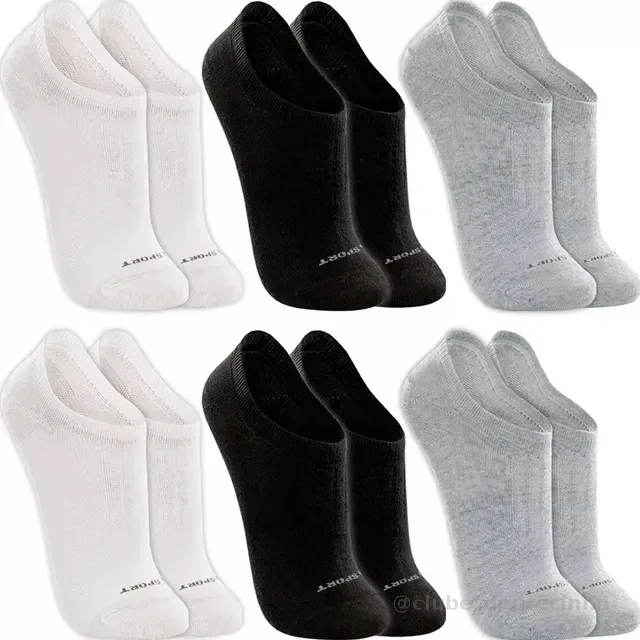Kit 6 Pares Meias Lupo Sapatilha Invisível Sport Original
