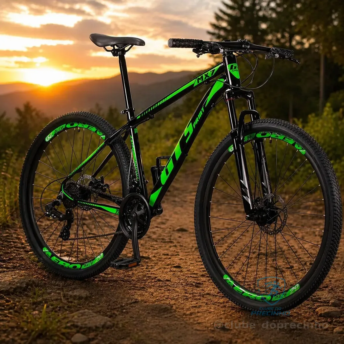 Bicicleta Aro 29 Alumínio Gott 21v Freio a Disco T-Force