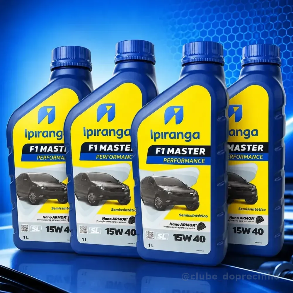 Kit Com 4 Litros Ipiranga 15w40 F1 Master semi sintetico
