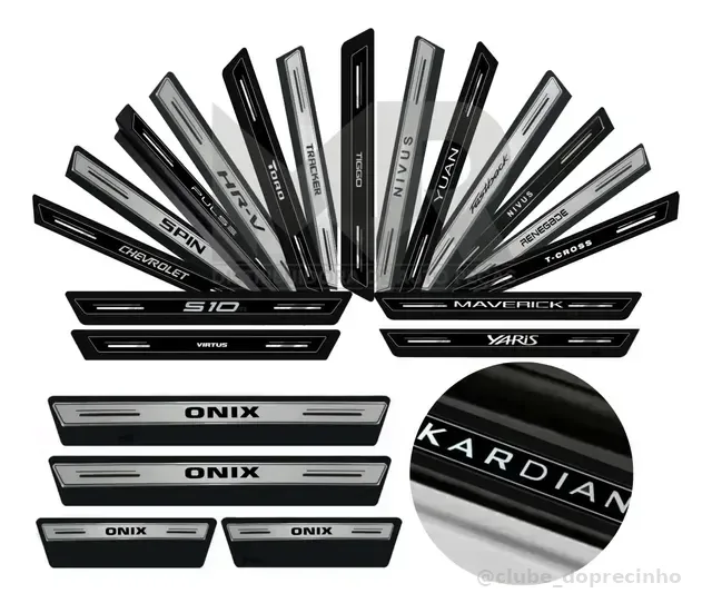 Kit Soleira Proteção Porta Resinada Premium Black Out Poroso